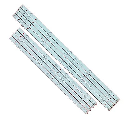 DCALU 5kit DIRIGIÓ Lámpara de retroiluminación 9 Fit for LG 49"TV 49LJ5500 49LJ550M NC490DUE-AAFX1-41CA NC490DUE 49LG594V HC490DUN-SLTL1-A19X Tiras de