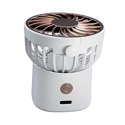 Yajuyi Ventidor de Portátil Ventidor Personal Colgando USB Recargable Enfriador de Aire para Viajes Maquilje Niños Hombres, Blanco características