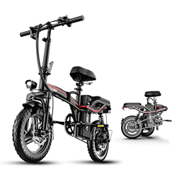 IOPY Bicicleta Eléctrica para Adultos Motor 400W Plegable 48V Batería Extraíble con 8 Amortiguadores Y Batería Extraíble para Senderos La Selva,Nieve, precio