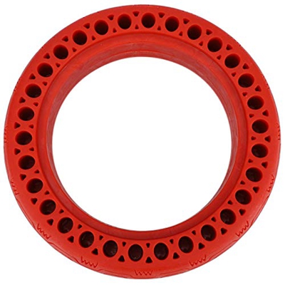 QPWZ Neumático Duradero para Scooter, neumático antiexplosión, neumático sólido sin cámara para M365/scooter eléctrico (Rojo)