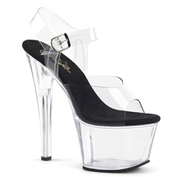 Pleaser SKY-308 Clr-Blk/Clr UK 7 (EU 40) precio