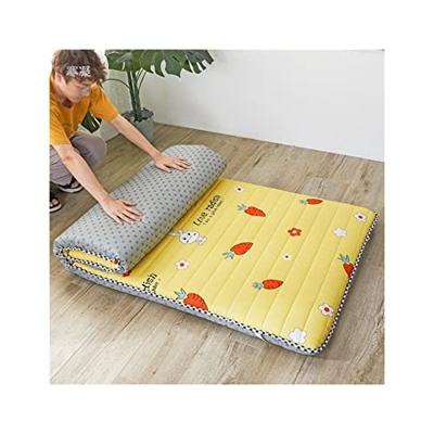 INAN Colchón de Piso de futón Grueso, colchón de Piso japonés Tatami Roll Mat Colchón Plegable Four Seasons Universal-Antideslizante/Suave/cómodo (Col