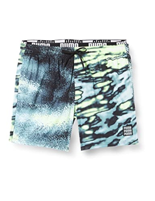 PUMA Luminous Mid Shorts Bermudas, Mineral Blue Combo, XXL para Hombre