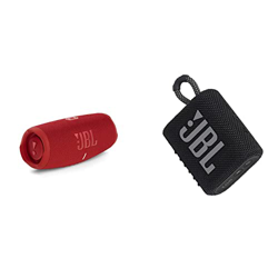JBL Charge 5 – Altavoz inalámbrico portátil con Bluetooth y batería integrada + GO 3 Altavoz inalámbrico portátil con Bluetooth, Resistente al Agua y  precio