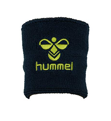 Hummel Muñequera pequeña de Old School Denim/Lime Punch, tamaño: L 8 x B 8 cm