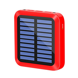 #0Y3eeY Mini Banco de Energía Solar Portátil 10000 Mah Pequeña Energía Móvil Conveniente para Teléfono 3 Puertos de Carga USB, Rojo #M82wi2, M en oferta