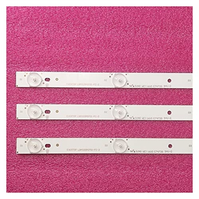 Piezas de Repuesto de TV- 7 lámpara 614 mm DIRIGIÓ Strip de luz de Fondo Compatible con Philips 3 2PHH4200/88 32PHH4509 32PHK4100/12 Kit de Barra LED 