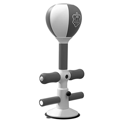 Amesor Saco de Boxeo con Soporte - Bolsa de Caja Multifuncional con Alturas Ajustables,Aparatos de Fitness en Casa para Volumen Muscular, Entrenamient