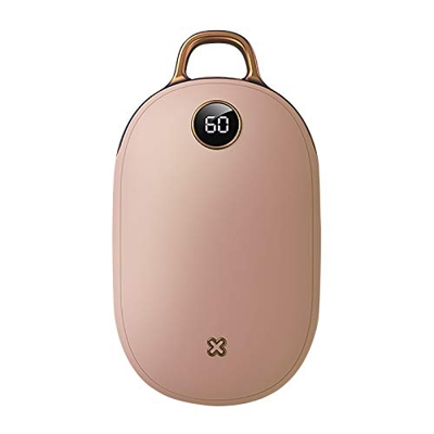 XUnion #6h81F1 Calentamiento de la mano Mini Mini Mini Cargador USB Portátil Pantalla de energía móvil 10000Ma, Rosa #113131, M