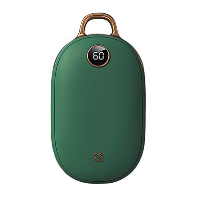 XUnion #6h81F1 Calentamiento de la mano Mini Mini Mini Cargador USB Portátil Pantalla de energía móvil 10000Ma, Verde #42iugm, M