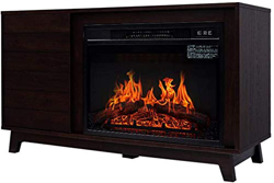 BOCbco Electric Heater 3D Dynamic Flame Effect Remote Control Panoramic Design American Log Decorative Cabinet 1400W características