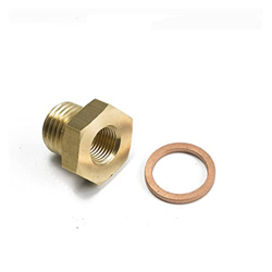 HONGJIE Adaptador de emisor de medidor de temperatura de presión macho NPT de 1/8 pulgadas a M14x1.5 M14 2267 EPCGQ204 (color: oro) en oferta