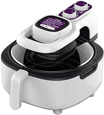 Freidora de Aire Caliente (5 litros): fryers de Aire Caliente eléctrico, freidora frita, Aceite sin Aceite, freidora de Aire Caliente sin Aceite Blanc