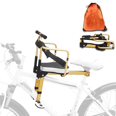LAOJIA Mountain Bike Asiento de Seguridad para niños Asiento de Ciclismo Acolchado para niños Asiento de Bicicleta para niños montado en la Parte Dela