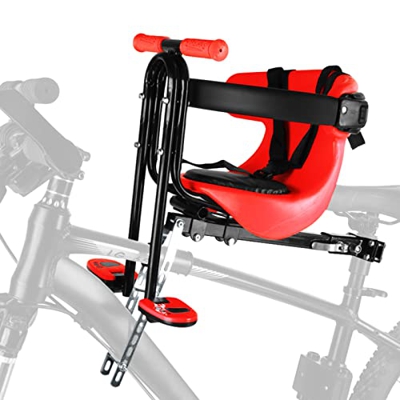 LAOJIA Asiento de seguridad para bicicleta para niños Asiento de ciclismo acolchado para niños Asiento de bicicleta para niños montado en la parte del