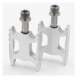TIANTAN S Rui Ultra Ligero CNC Pedales con Ejes de Titanio completos compatibles con Bicicleta Plegable 160G un par S Rui (Color : ACRZ Silver) en oferta