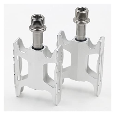 TIANTAN S Rui Ultra Ligero CNC Pedales con Ejes de Titanio completos compatibles con Bicicleta Plegable 160G un par S Rui (Color : ACRZ Silver)
