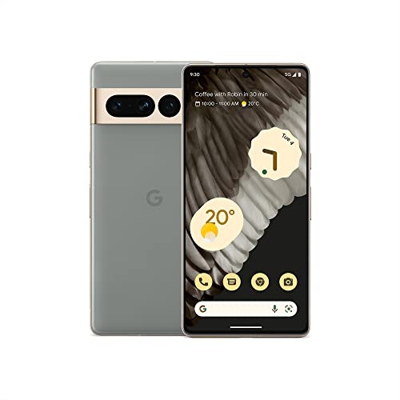 Google Pixel 7 Pro - Teléfono móvil 5G Android Libre con teleobjetivo, Objetivo Gran Angular y batería de 24 Horas de duración - 128GB - Verde liquen