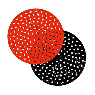 2 revestimientos de silicona for freidora de aire reutilizables de 9 pulgadas, antiadherentes, compatibles con Ninja, compatibles con Gourmia, compati