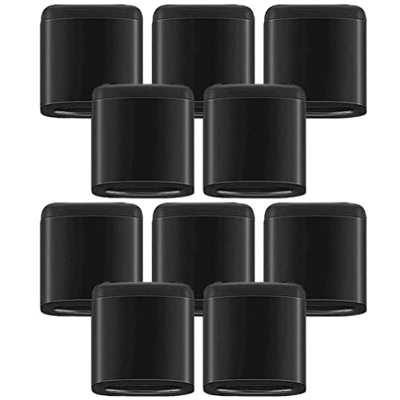 Luxshiny 10 Piezas de Parachoques de Goma para Freidora de Aire Piezas de Goma Negras para Freidora de Aire Cubiertas Antiarañazos Piezas de Repuesto 