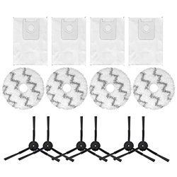 JUFUM Cepillo Lateral PañOs de Mopa Bolsas de Polvo de Trapo para EVA SDJ06RM Piezas de Repuesto de Robot de Vaciado de Autolimpieza características