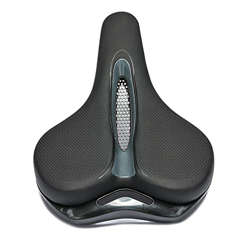 Hundnsney Asiento de Bicicleta de Gran TamañO para Hombres, Mujeres, Comodidad, Reemplazo de Asiento de Bicicleta con CojíN Ancho, Accesorios para Bic en oferta