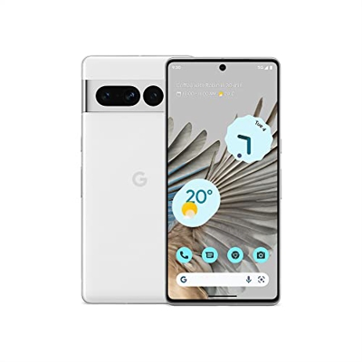 Google Pixel 7 Pro - Teléfono móvil 5G Android Libre con teleobjetivo, Objetivo Gran Angular y batería de 24 Horas de duración - 128GB -Nieve