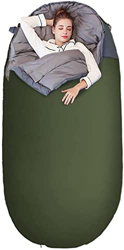 Ou Gecai Sacos de Dormir para Adultos, Sacos de Dormir de Mochila Ultra Anchos, Equipos de Senderismo Acampar al Aire Libre 3 Temporadas Clima cálido  características