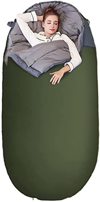 Ou Gecai Sacos de Dormir para Adultos, Sacos de Dormir de Mochila Ultra Anchos, Equipos de Senderismo Acampar al Aire Libre 3 Temporadas Clima cálido 