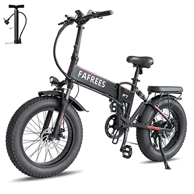Fafrees F7 Fatbike E Bike plegable de 20 pulgadas, par de 60 N.m, bicicleta eléctrica plegable, para hombre, 150 kg Shimano 7, bicicleta plegable Ebik