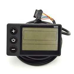 AIDIRui S866 Medidor LCD de pantalla de bicicleta eléctrica para controlador inteligente Ebike Panel SM Plug Electric Bike,24V-36V A en oferta