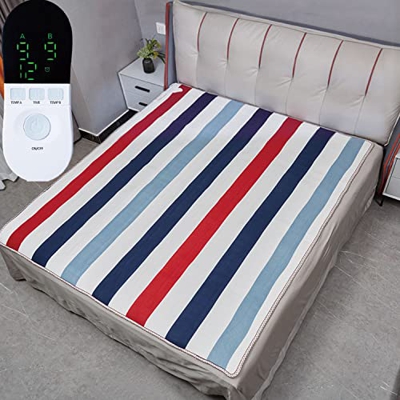 UEIDIHI Almohadilla de colchón con calefacción tamaño Queen, Almohadillas de colchón eléctricas de 71"x59, Calentador de Cama eléctrico con 9 configur