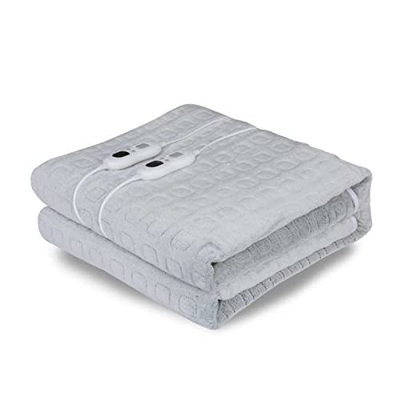 UEIDIHI Cojín de colchón eléctrico con calefacción de 60"x50, 3 regulaciones de Temperatura y función de sincronización de 4 Modos Manta calentada de 