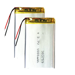 383759 3.7V 1000mAh Li-Polymer Batería Recargable para DVD PDA Juguete Tableta Grabación Bolígrafo Power Bank Bluetooth Auricular Li-Po Cell características