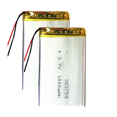 383759 3.7V 1000mAh Li-Polymer Batería Recargable para DVD PDA Juguete Tableta Grabación Bolígrafo Power Bank Bluetooth Auricular Li-Po Cell