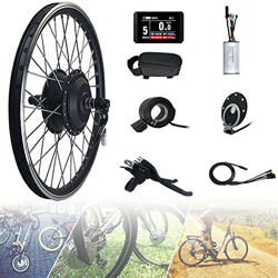 Kit de Conversión para Bicecleta Eléctrica Kit de Conversión de Bicicleta Electric para Rueda Trasera 48V 250/350/500/1000/1500W 20"/24"/ 26"/27,5"/28 en oferta
