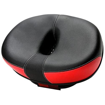 Newin Star Sillín de Bicicleta sin Nariz cojín de Asiento de Bicicleta reemplazo de Bicicleta Asiento Trasero Hueco Gran Trasero Ancho cómodo Asiento 