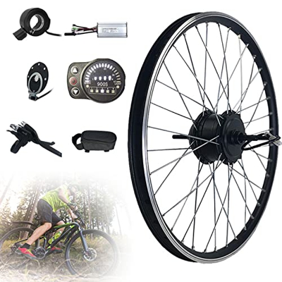CICOLO 48V 250/350/500/1000/1500W Eléctrica Kit de Conversión de Bicicleta Electric para Tracción Rueda Trasera20/24/26"/27,5"/28"/ 29"/ 700C Kit de C