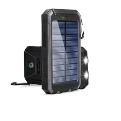 Solar Power Bank 80000mAh Portable Charging External Battery Charger Powerbank 80000mAh for All Smartphones Black características