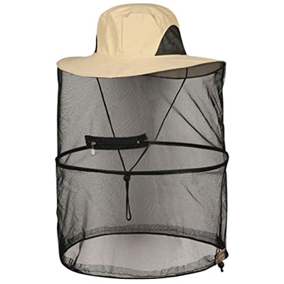 BESPORTBLE Conveniente Sombrero de Pesca Sombrero de Apicultor Multifunción Sombrero de Red de Insectos Portátil Pesca