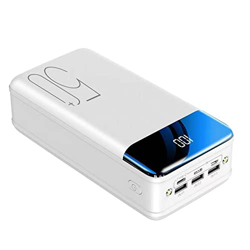 Power Bank 100000mAh Portable Fast Charging PowerBank 3 USB PoverBank External Battery Charger For Mobile Phones Tablet White en oferta