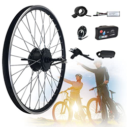 48V 250/350/500/1000/1500W Kit de Conversión para Bicecleta Eléctrica Kit de Conversión de Bicicleta Electric para Rueda Trasera 20", 24", 26", 27,5", en oferta