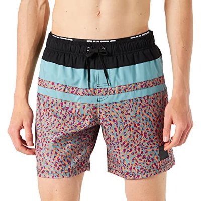 PUMA Heritage Stripe Mid Shorts Bermudas, Rosa Combo, XXL para Hombre