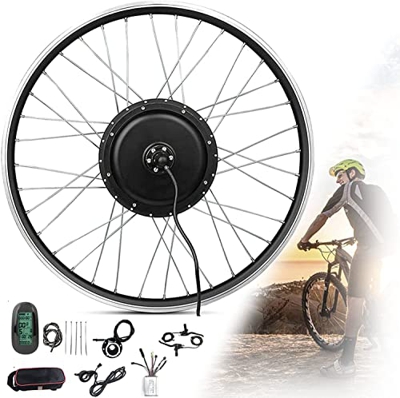 CICOLO 36V/48V 250W/350W/500W Kit de Conversión para Bicecleta Eléctrica Kit de Conversión de Bicicleta Electric para Tracción Rueda Trasera20, 24", 2