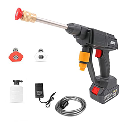 Kit de Pistola de pulverización 500W 0-15000mAh Lavadora de presión eléctrica inalámbrica Lavado de energía Auto Spray Pistola Agua Wash Water Gun Her características