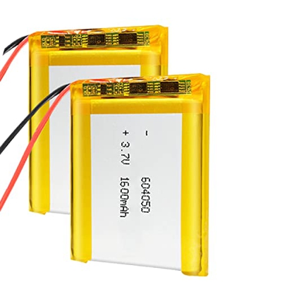 3.7V 1600mAh 604050 polímero de Litio Rechargebale batería para MP5 DVD GPS Power Bank Camping Luces Humidificador Li-Ion Cell