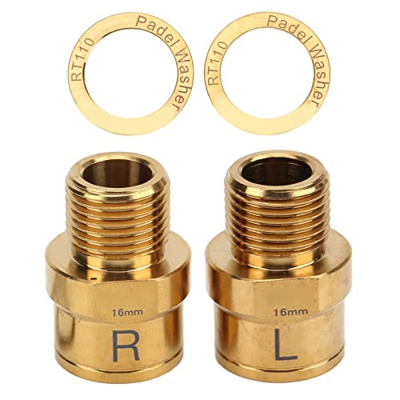 LYTDMSKY Extensor de Pedal de Bicicleta Eje de alargamiento de Pedal de Bicicleta de 16 mm Espaciador de Pedal extendido para Bicicletas de montaña, B