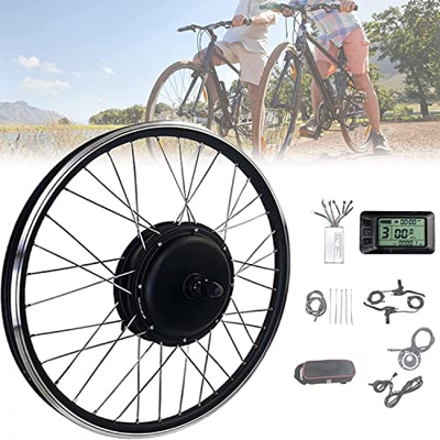 CICOLO 36V/48V 250/350/500W Kit de conversión de Bicicleta eléctrica Tracción Rueda Trasera, Kit de conversión de Bicicleta eléctrica, 20"/24"/26"/27,
