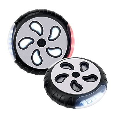 Vagocom Luces de cochecito (paquete de 2), ver y ser visto con el cochecito para caminar por la noche, vienen con cierre, adecuado para todos los coch