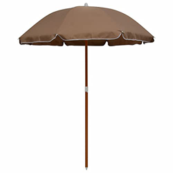 Leepesx Sombrilla con Palo, Parasol Terraza, Sombrilla Terraza Exterior, Sombrilla Playa, Parasol Exterior, Sombrilla De Patio, de Acero Gris Taupe 18 características